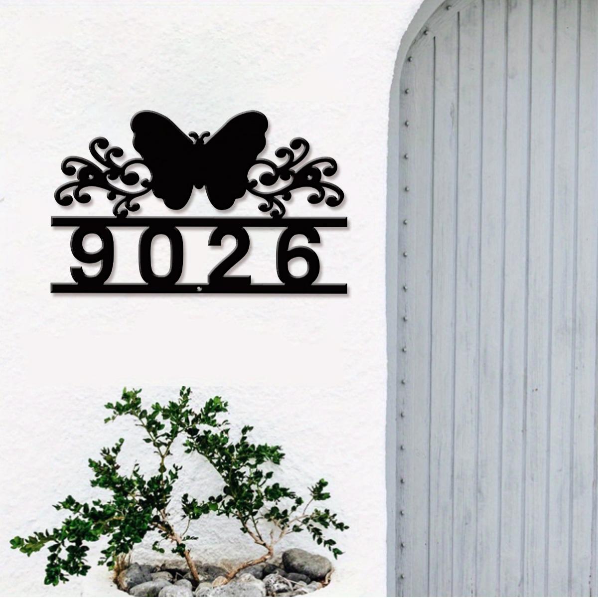 Farming A - 1Pc Custom butterfly Metal Street Address