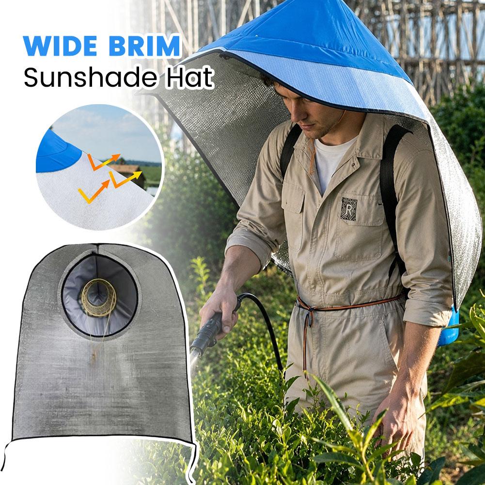 Outdoor Hooded Sun Hat Wide Br - Agriculture Farming Hats review and price